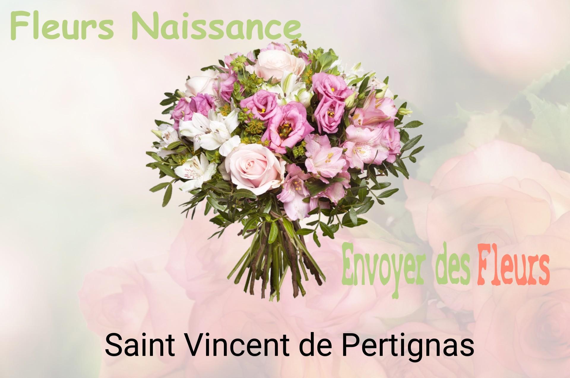 Bouquet de fleurs de naissance livré à Saint-Vincent-de-Pertignas